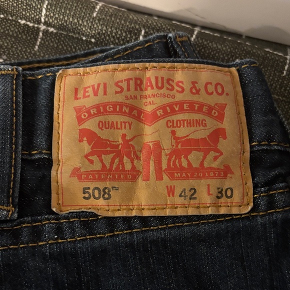 Levi's Men's DISCONTINUED RARE Indigo 508 Jeans - Picture 2 of 3